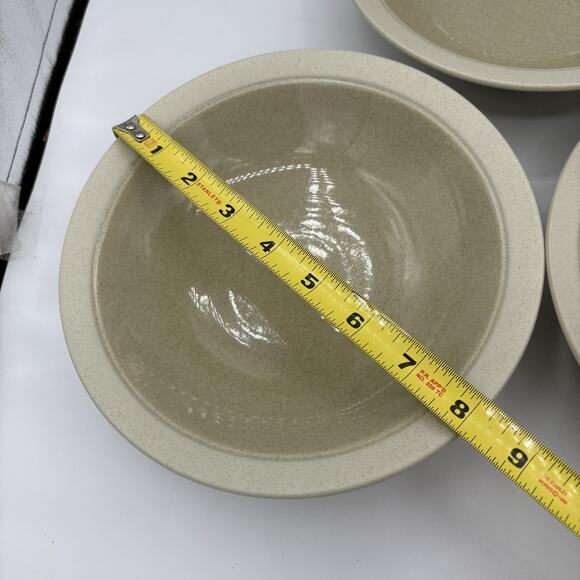 Mikasa Stone Craft Sand Piper Bowls Set of 3 8.5" CF404 Oven Microwave Safe - Picture 3 of 11
